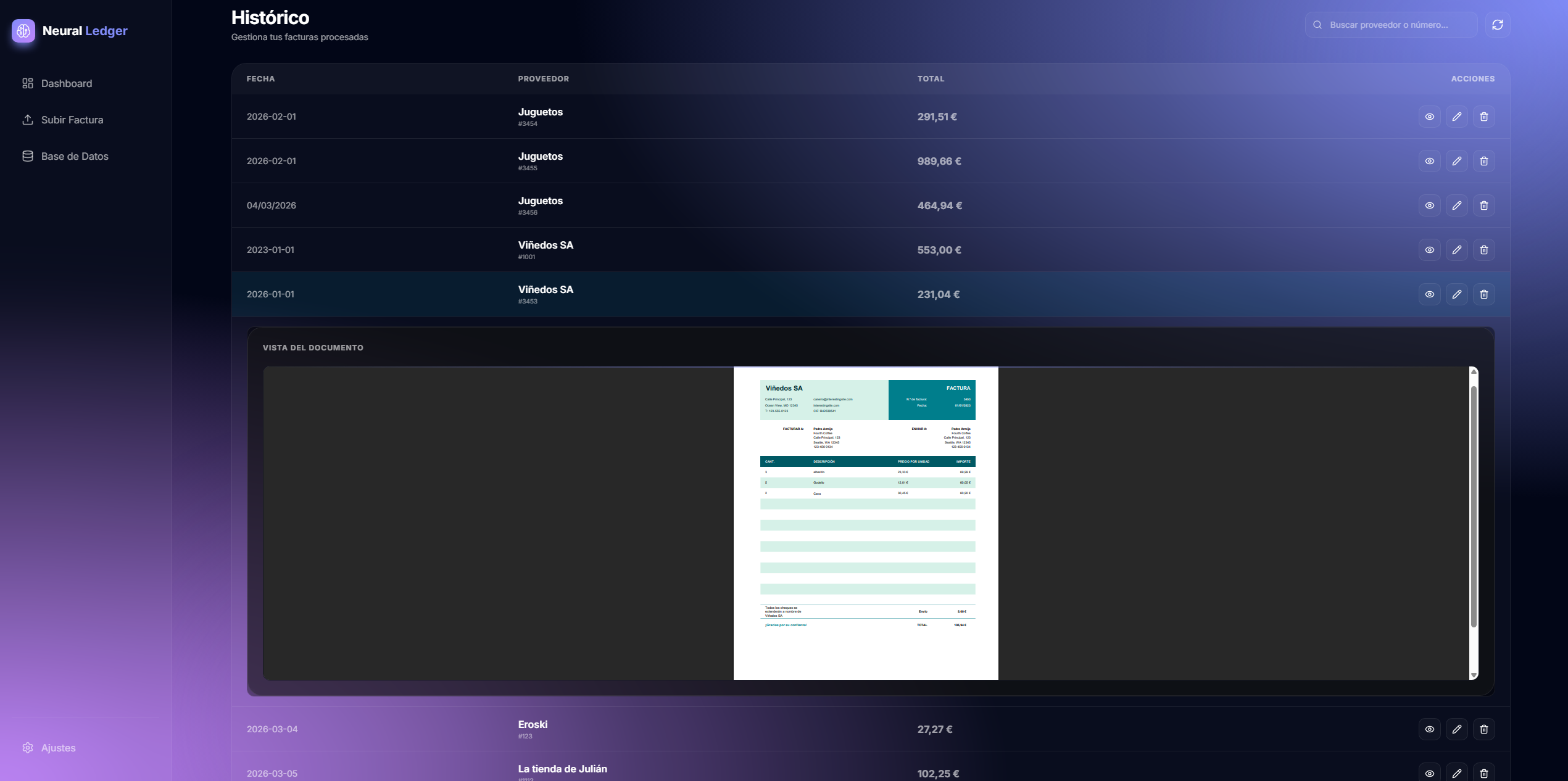 Neural Ledger